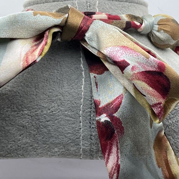 Anthropologie Pink Beaded Multi Strand Necklace Floral Satin Ribbon Tie - Picture 5 of 5